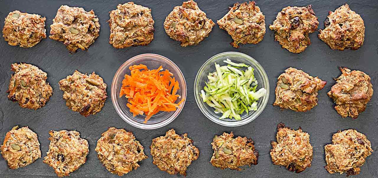 Almond Butter Fruit and Veggie Energy Bites